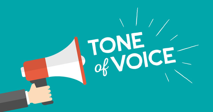 Correct tone when writing