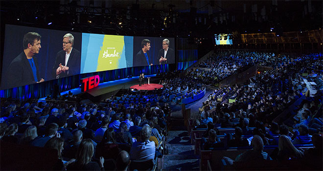Large group of people to present to